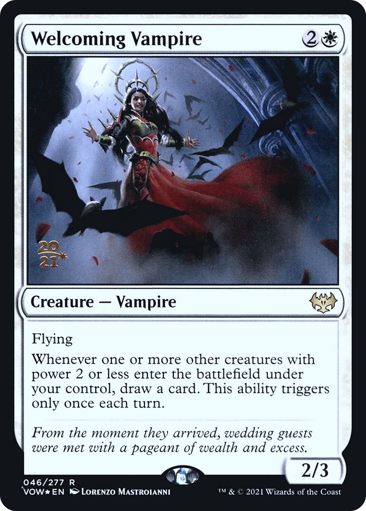 Welcoming Vampire [Innistrad: Crimson Vow Prerelease Promos] | Grognard Games