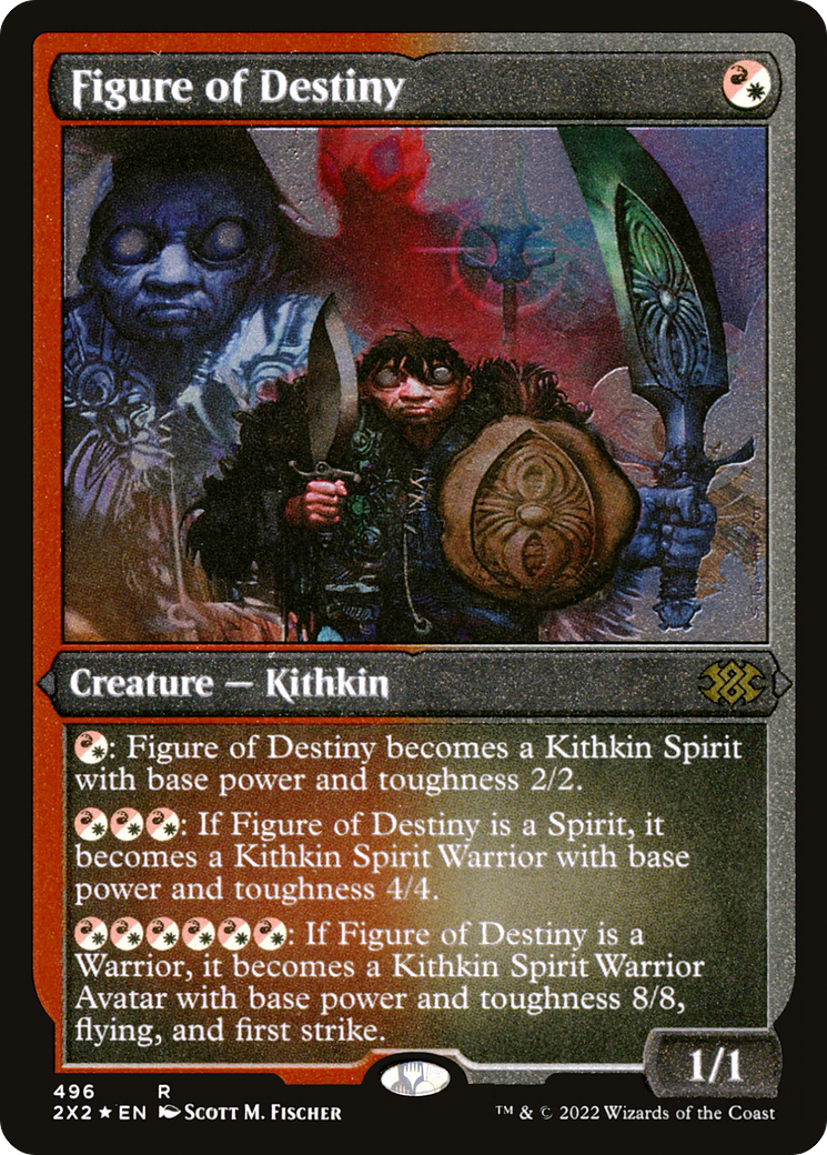 Figure of Destiny (Foil Etched) (2X2-496) - Double Masters 2022 Foil | Grognard Games