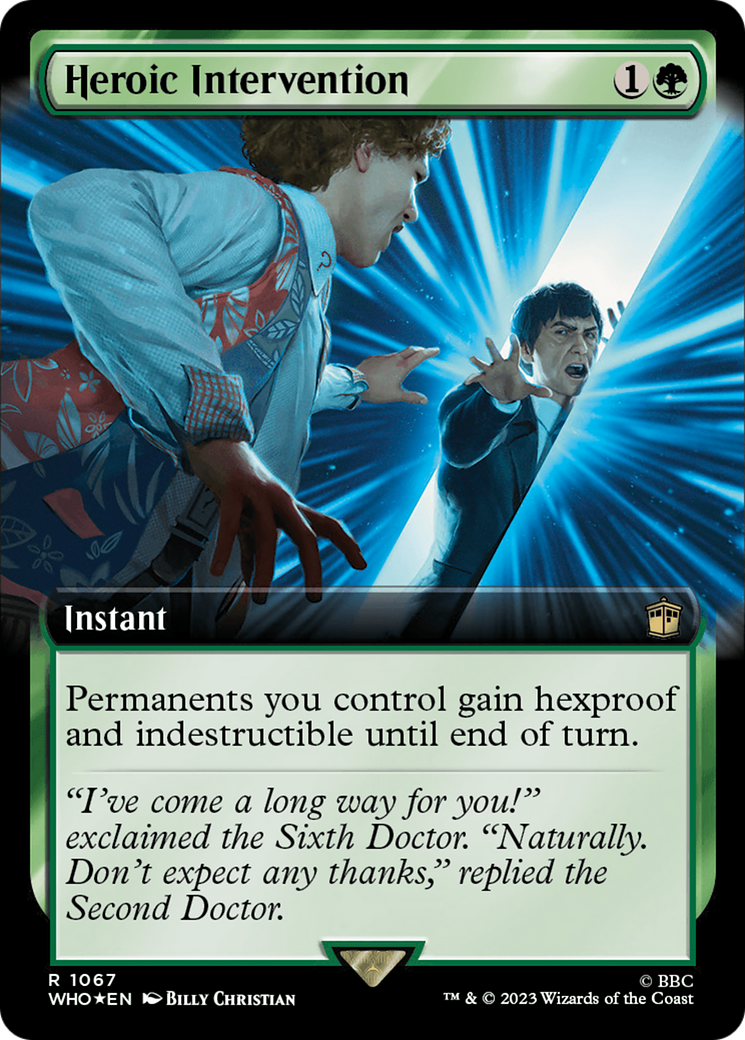 Heroic Intervention (Extended Art) (Surge Foil) [Doctor Who] | Grognard Games