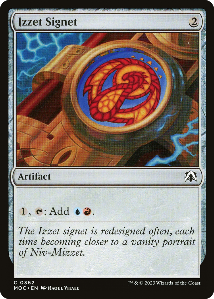 Izzet Signet [March of the Machine Commander] | Grognard Games