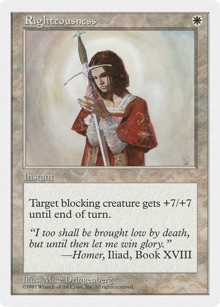 Righteousness [Fifth Edition] | Grognard Games