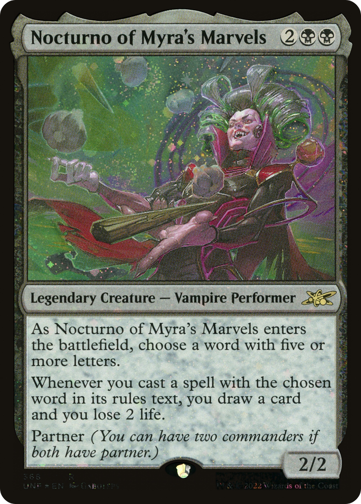 Nocturno of Myra's Marvels (Galaxy Foil) [Unfinity] | Grognard Games