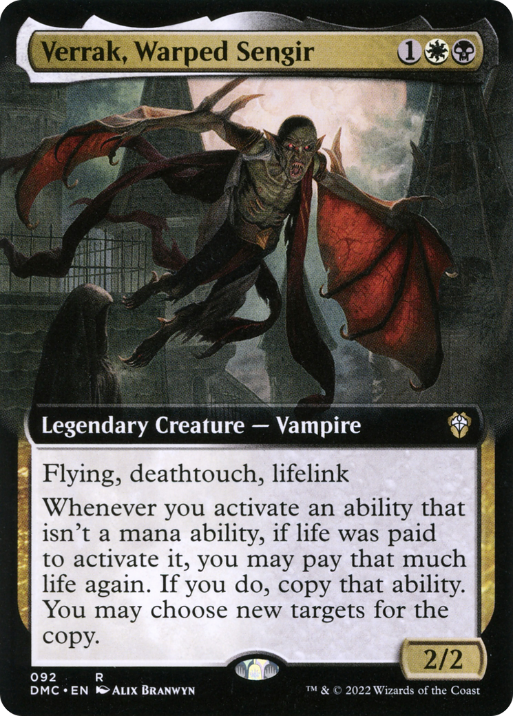 Verrak, Warped Sengir (Extended Art) [Dominaria United Commander] | Grognard Games