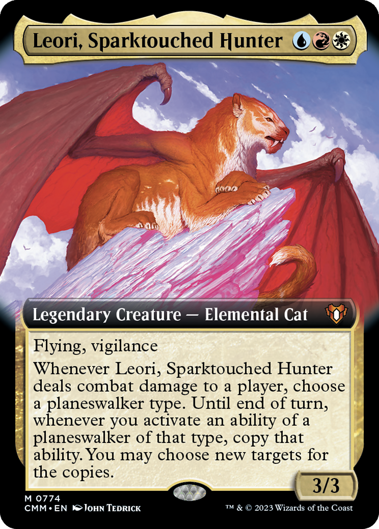 Leori, Sparktouched Hunter (Extended Art) [Commander Masters] | Grognard Games