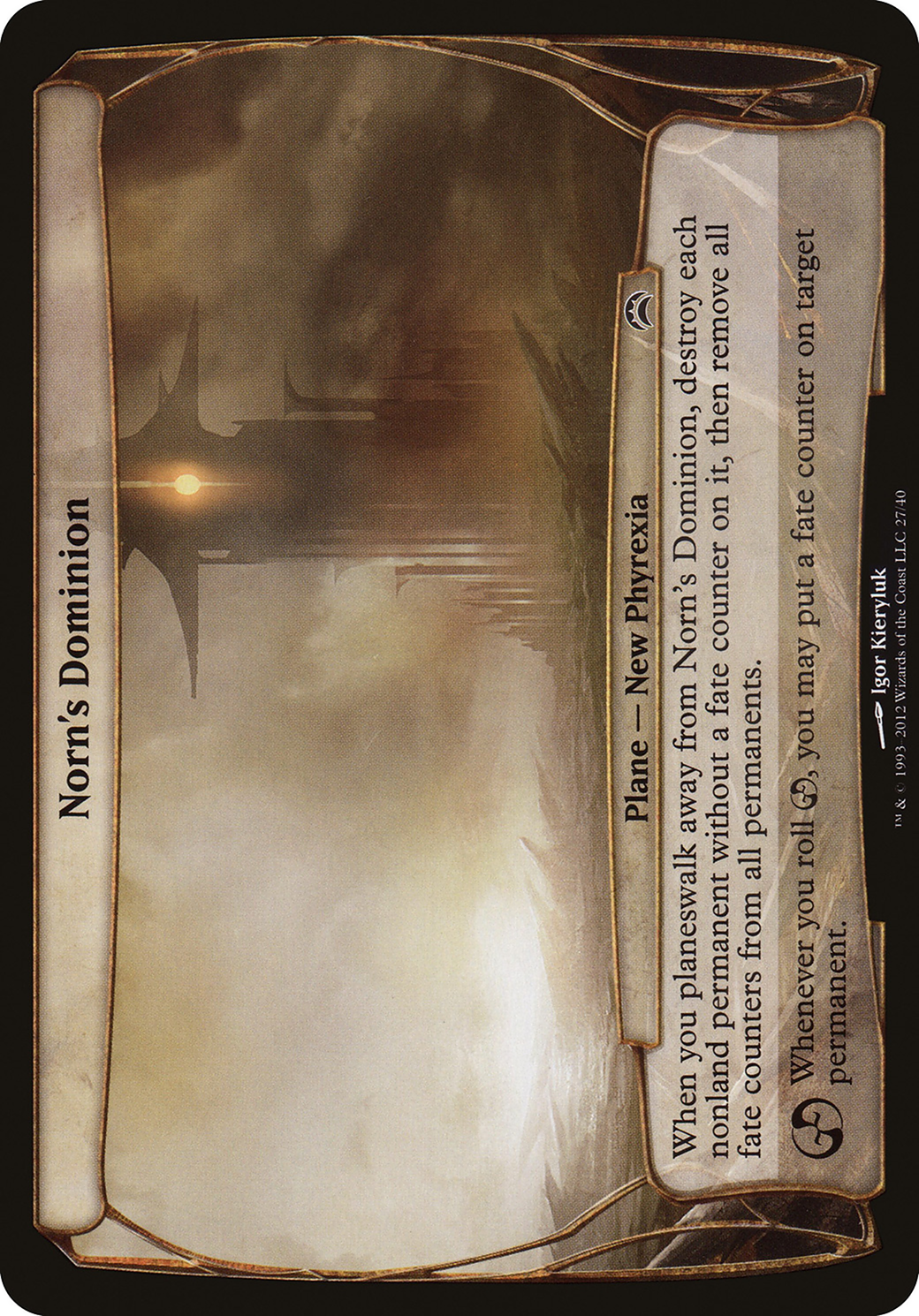 Norn's Dominion (OVER-027) - Planechase 2012 Planes Foil | Grognard Games