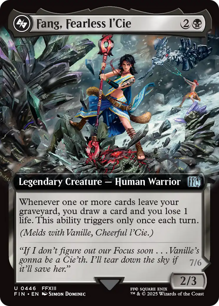 Fang, Fearless l'Cie (Extended Art) [FINAL FANTASY] | Grognard Games