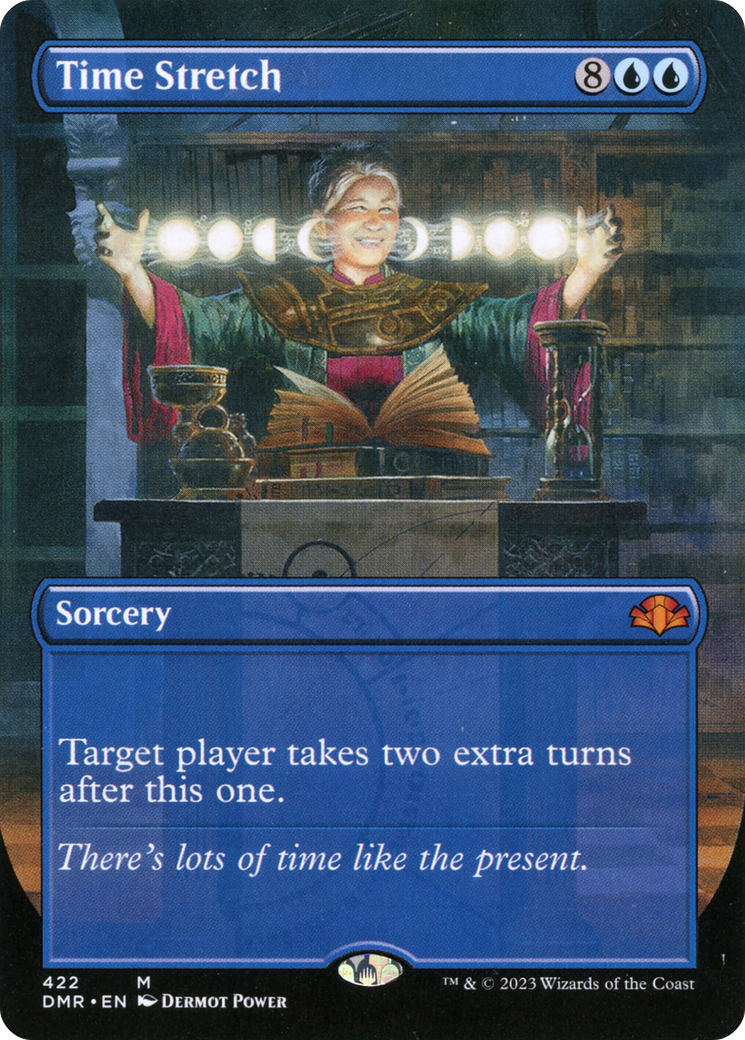 Time Stretch (Borderless Alternate Art) [Dominaria Remastered] | Grognard Games