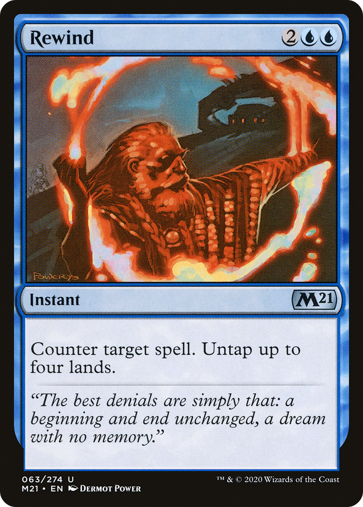 Rewind (M21-063) - Core Set 2021 Foil | Grognard Games
