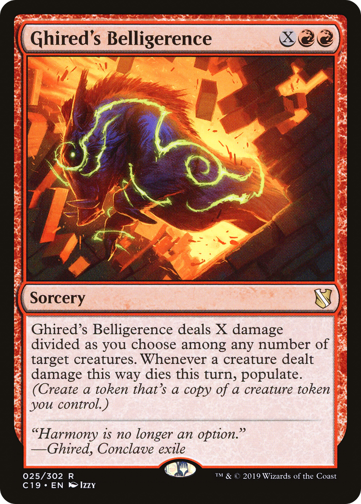 Ghired's Belligerence [Commander 2019] | Grognard Games