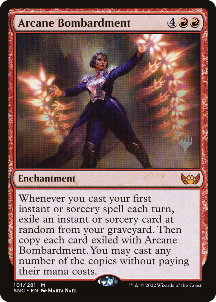 Arcane Bombardment (Promo Pack) [Streets of New Capenna Promos] | Grognard Games