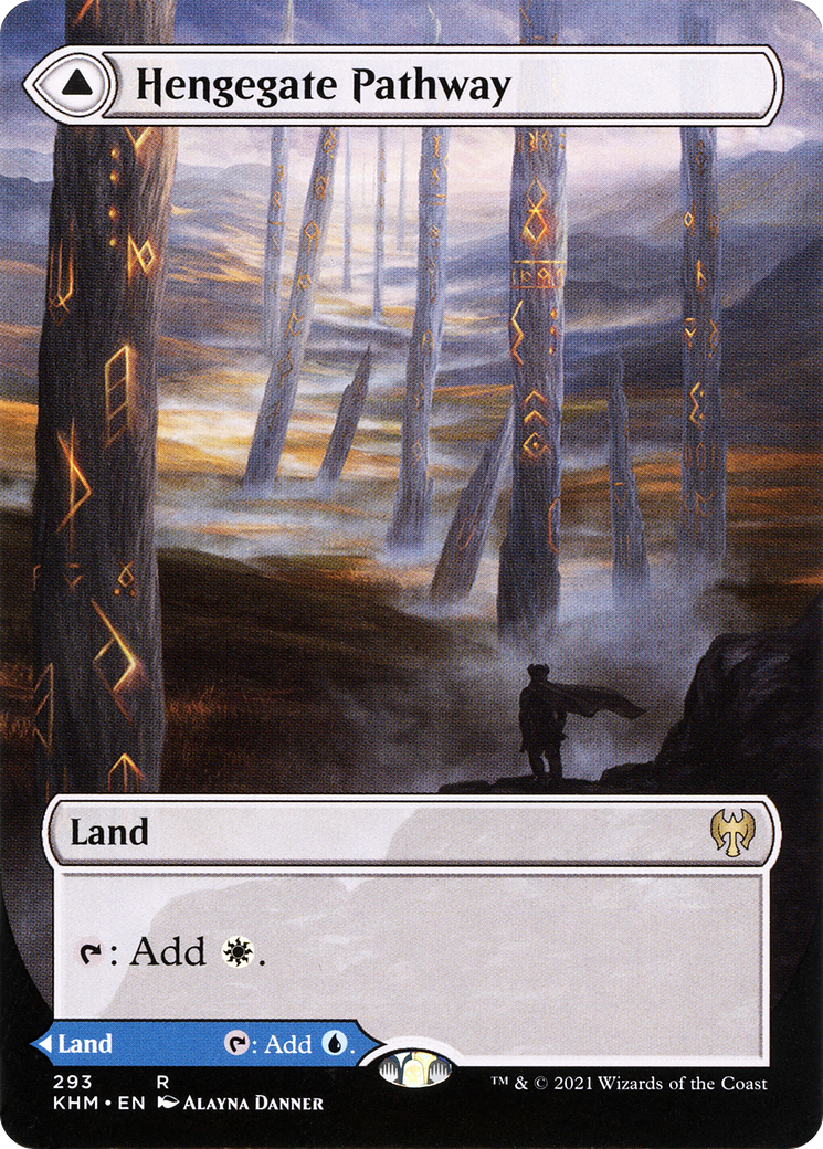 Hengegate Pathway // Mistgate Pathway (Borderless Alternate Art) [Kaldheim] | Grognard Games