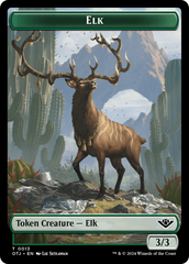 Mercenary // Elk Double-Sided Token [Outlaws of Thunder Junction Tokens] | Grognard Games