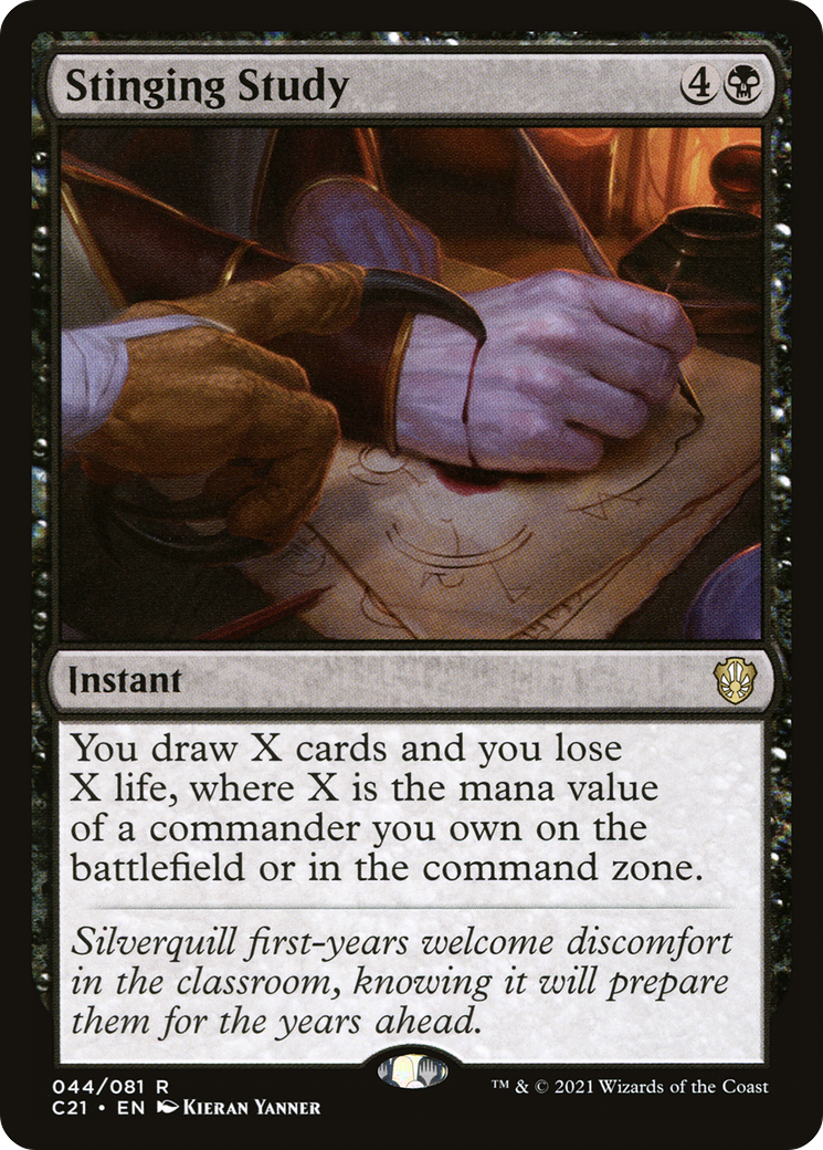 Stinging Study [Commander 2021] | Grognard Games