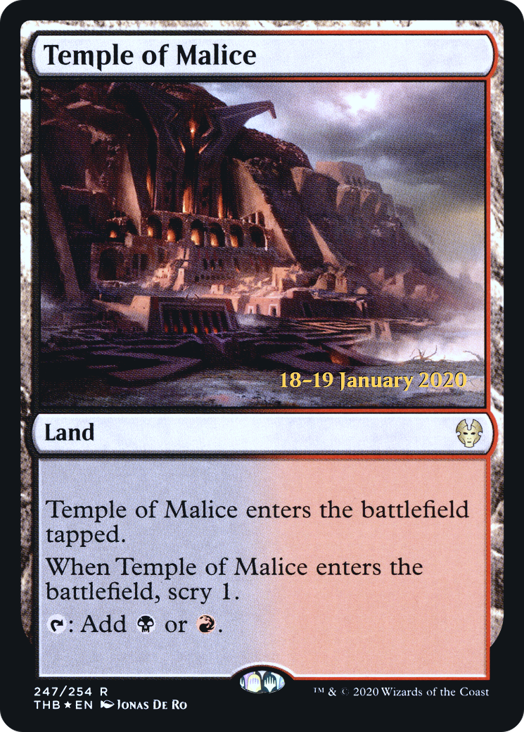 Temple of Malice [Theros Beyond Death Prerelease Promos] | Grognard Games