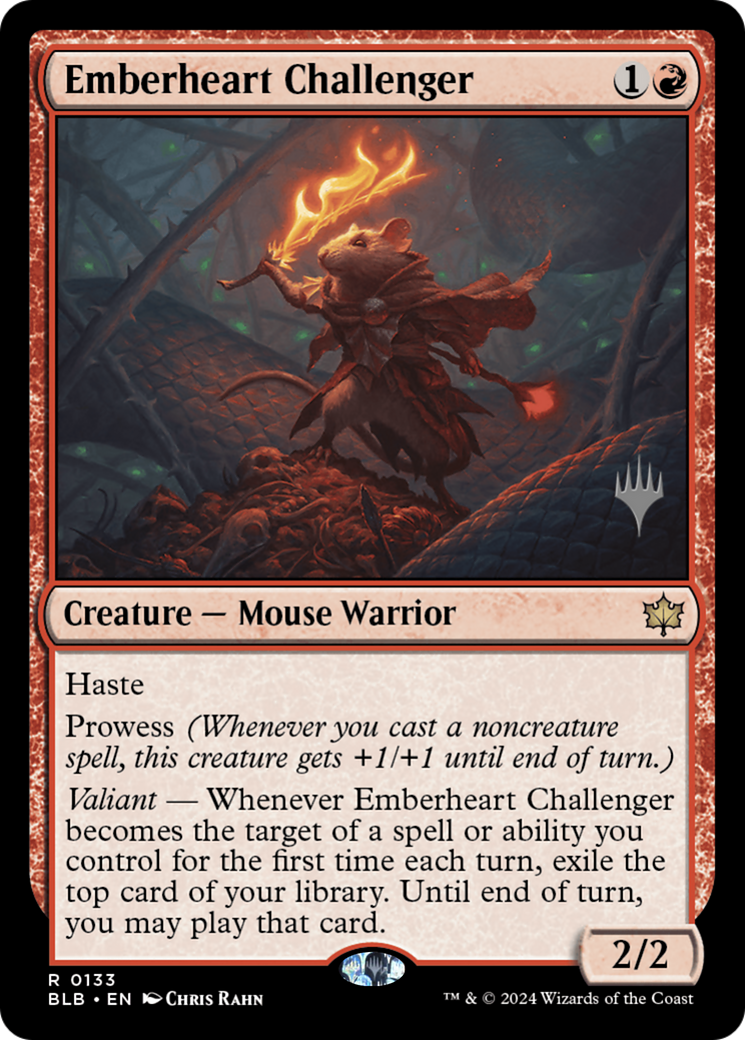 Emberheart Challenger (Promo Pack) [Bloomburrow Promos] | Grognard Games