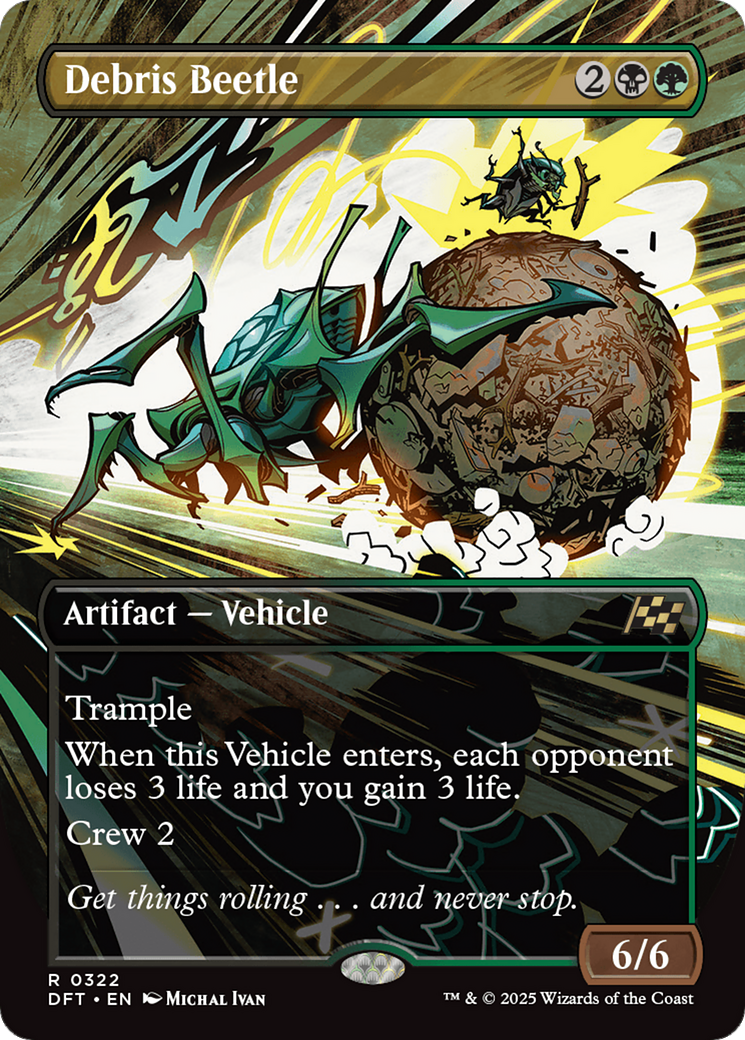 Debris Beetle (Borderless) [Aetherdrift] | Grognard Games