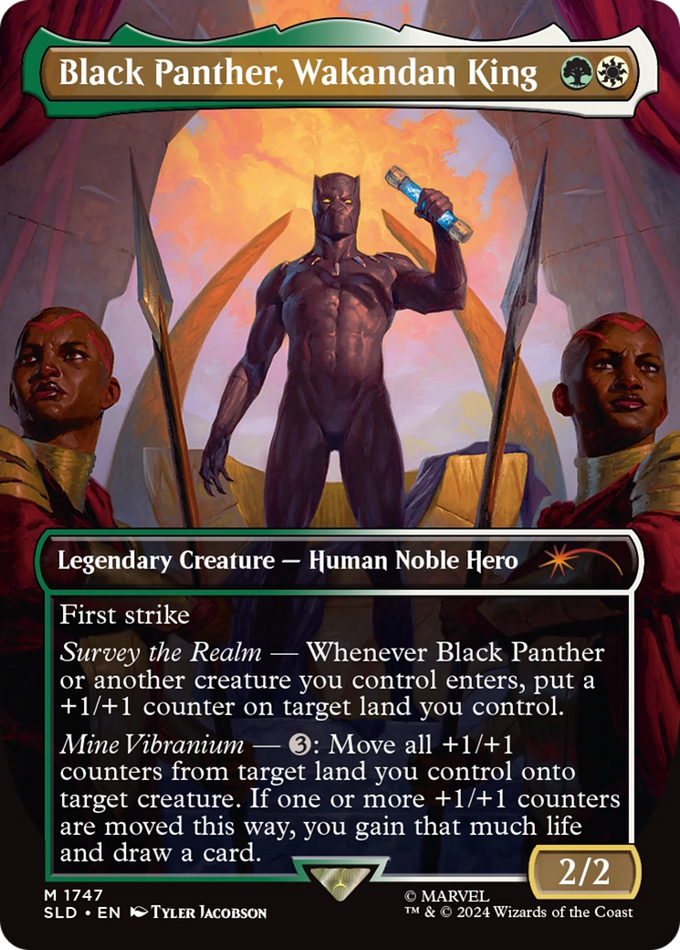 Black Panther, Wakandan King (Rainbow Foil) [Secret Lair Drop Series] | Grognard Games