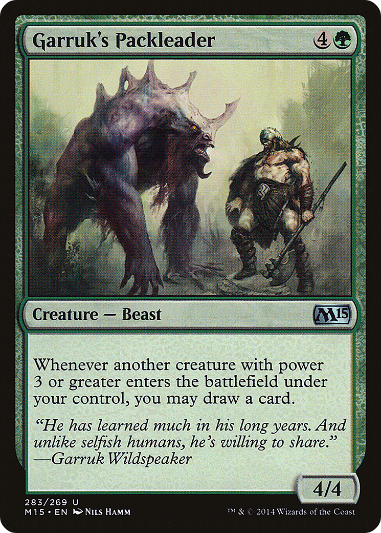Garruk's Packleader (M15-283) - Magic 2015 Foil | Grognard Games
