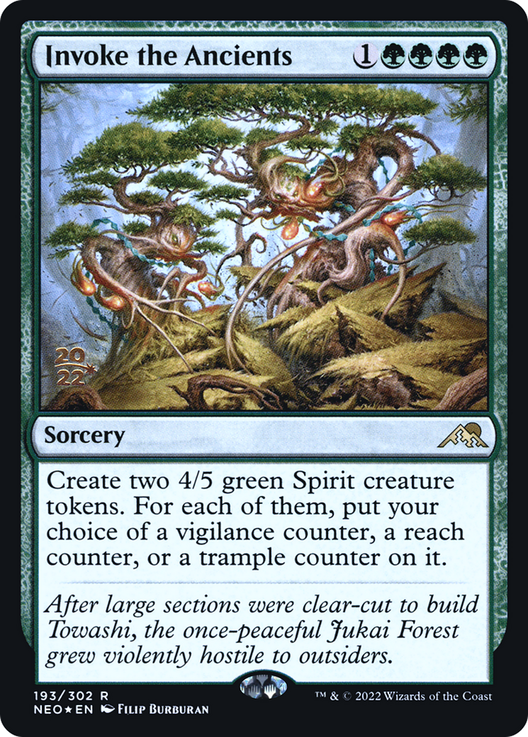 Invoke the Ancients [Kamigawa: Neon Dynasty Prerelease Promos] | Grognard Games