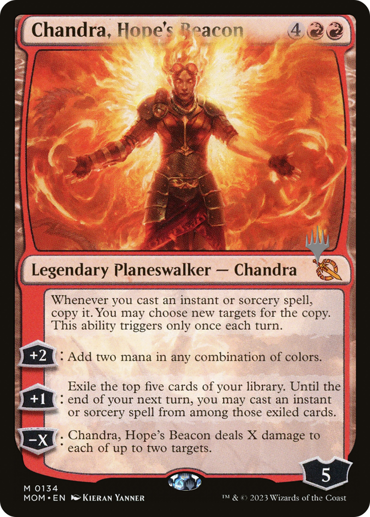 Chandra, Hope's Beacon (Promo Pack) [March of the Machine Promos] | Grognard Games