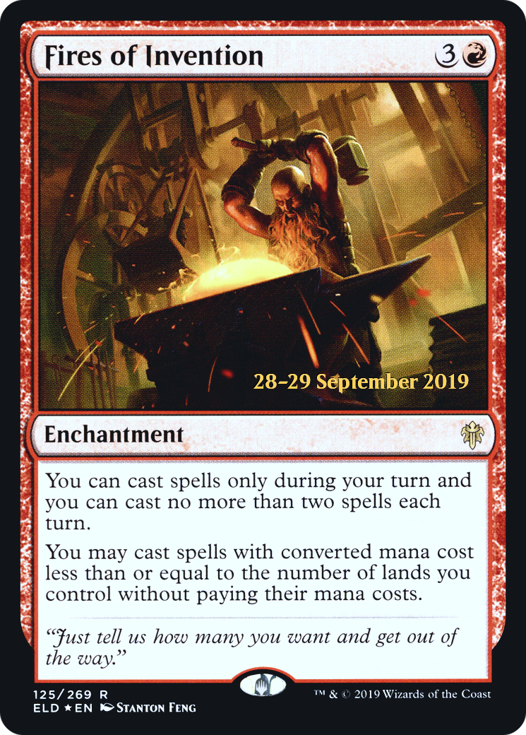 Fires of Invention  [Throne of Eldraine Prerelease Promos] | Grognard Games