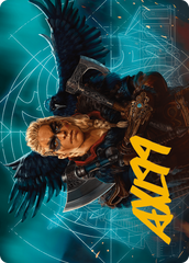 Eivor, Wolf-Kissed Art Card (Gold-Stamped Signature) (ASACR-017) - Assassin's Creed Art Series (Borderless) | Grognard Games