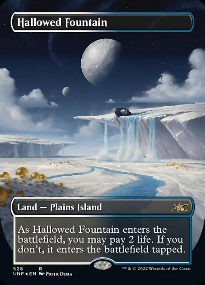 Hallowed Fountain (Borderless) (Galaxy Foil) [Unfinity] | Grognard Games