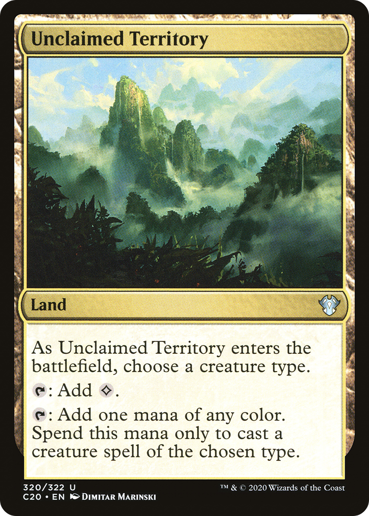 Unclaimed Territory [Commander 2020] | Grognard Games