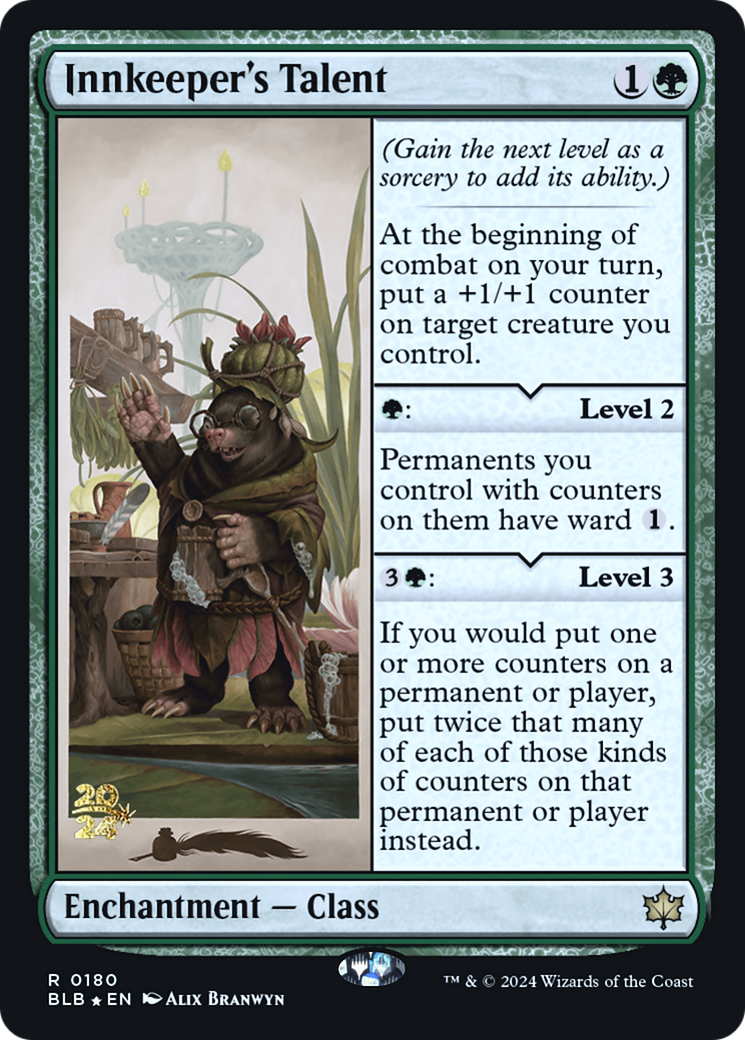 Innkeeper's Talent [Bloomburrow Prerelease Promos] | Grognard Games