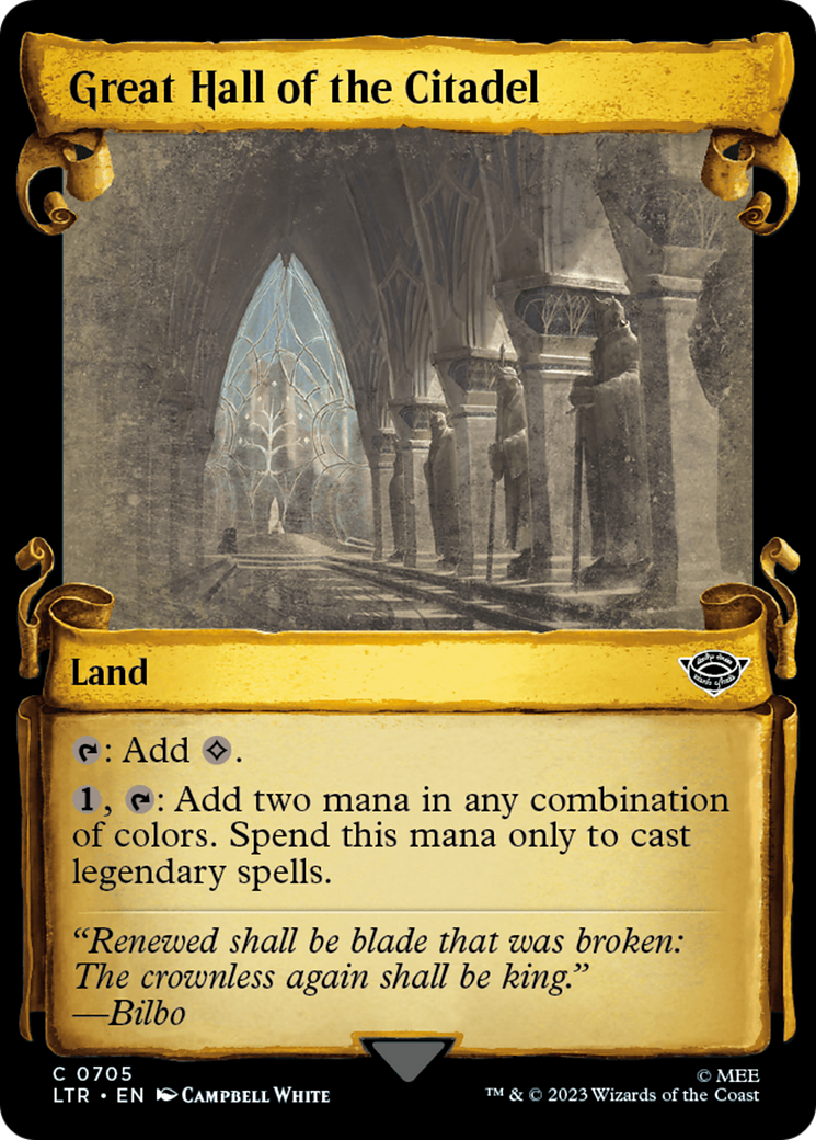 Great Hall of the Citadel [The Lord of the Rings: Tales of Middle-Earth Showcase Scrolls] | Grognard Games