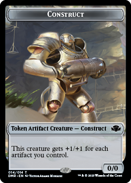 Goblin // Construct Double-Sided Token [Dominaria Remastered Tokens] | Grognard Games