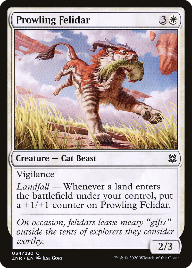 Prowling Felidar [Zendikar Rising] | Grognard Games