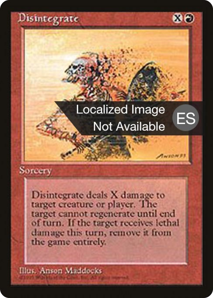 Disintegrate [Fourth Edition (Foreign Black Border)] | Grognard Games