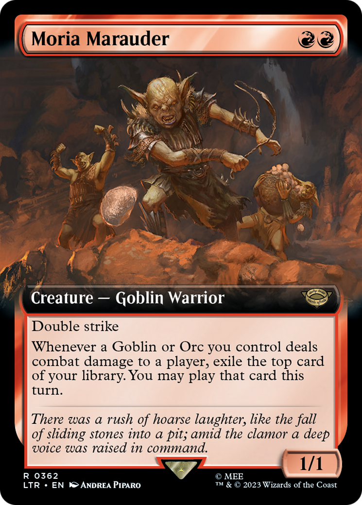 Moria Marauder (LTR-362) - The Lord of the Rings: Tales of Middle-earth: (Extended Art) Foil | Grognard Games