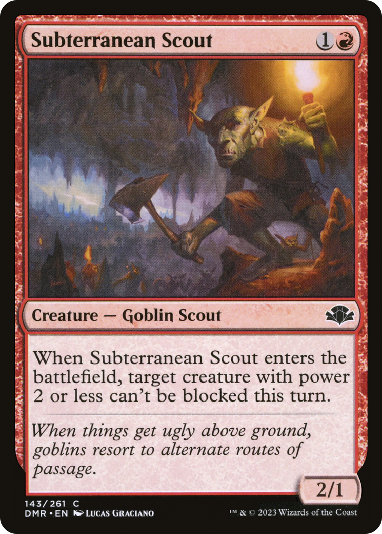 Subterranean Scout [Dominaria Remastered] | Grognard Games