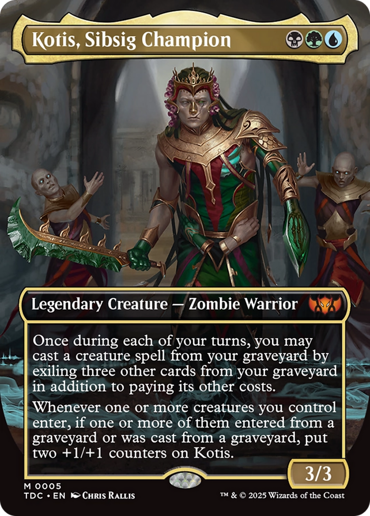 Kotis, Sibsig Champion (Borderless) [Tarkir: Dragonstorm Commander] | Grognard Games
