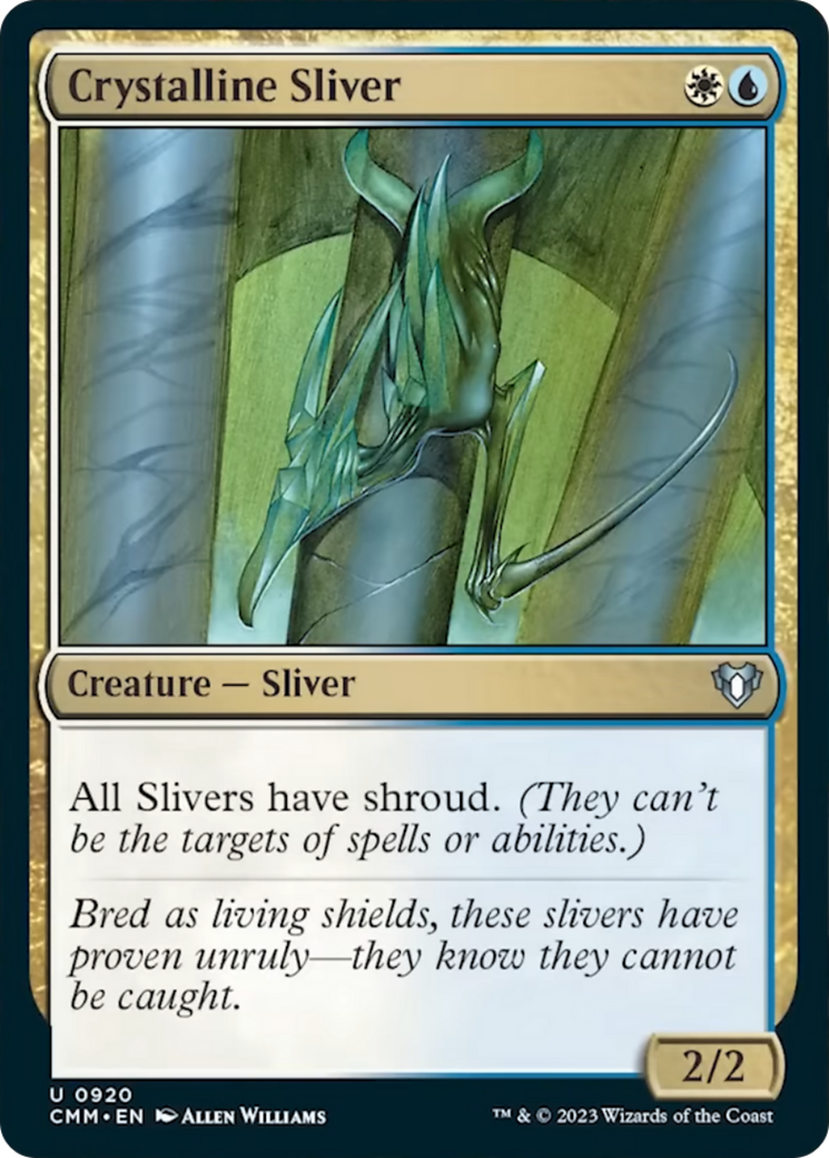 Crystalline Sliver [Commander Masters] | Grognard Games