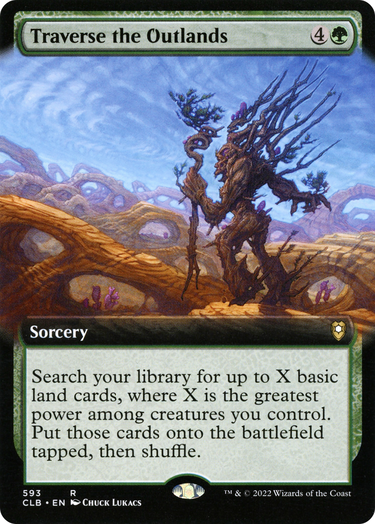 Traverse the Outlands (Extended Art) [Commander Legends: Battle for Baldur's Gate] | Grognard Games