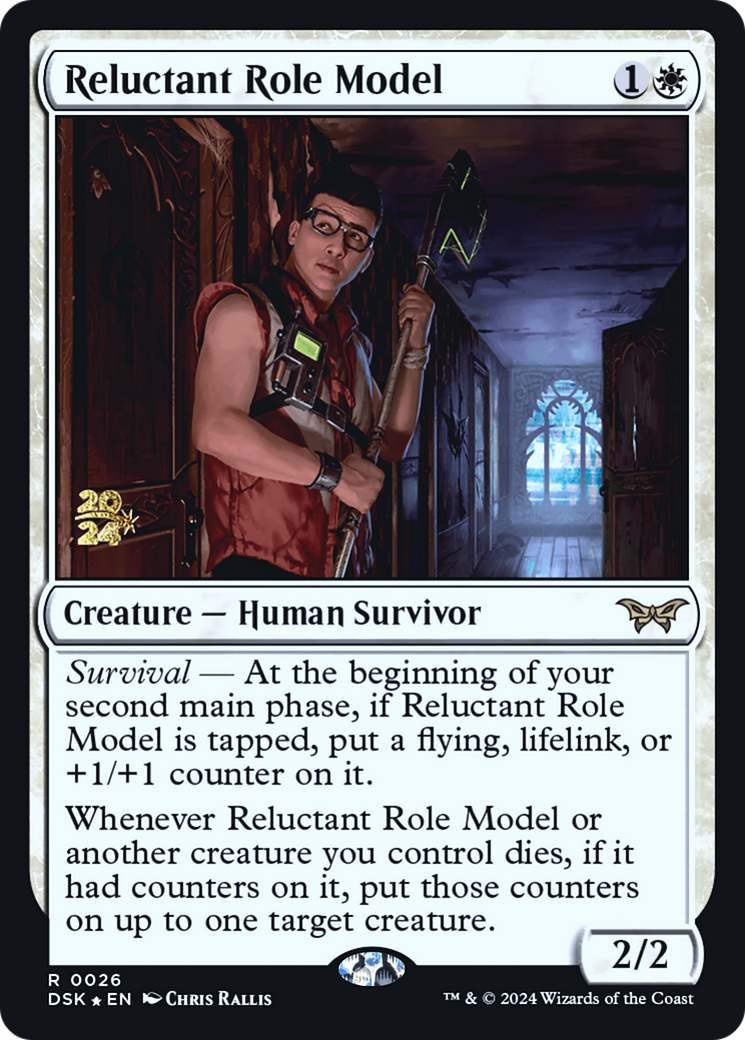 Reluctant Role Model (0026) [Duskmourn: House of Horror Prerelease Promos] | Grognard Games