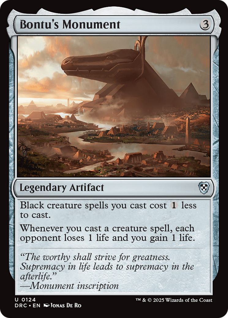 Bontu's Monument [Aetherdrift Commander] | Grognard Games