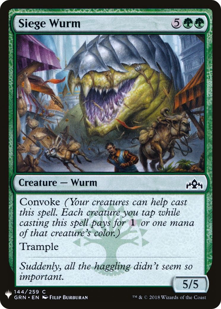 Siege Wurm [Mystery Booster] | Grognard Games