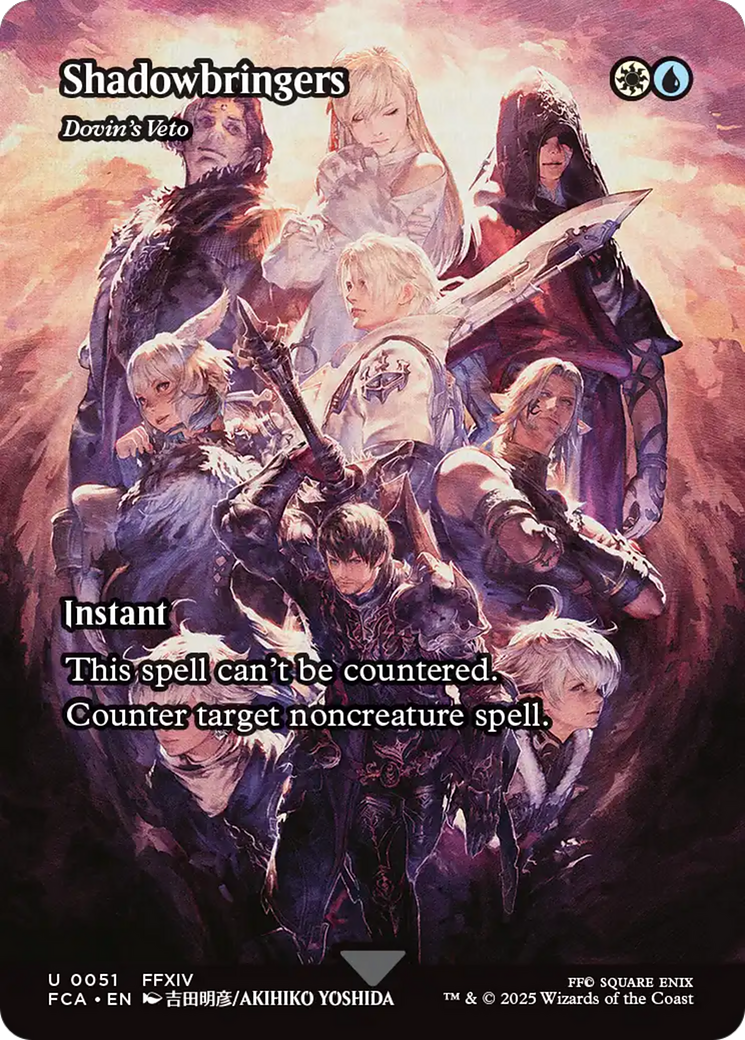 Dovin's Veto (FCA-051) - FINAL FANTASY: Through the Ages / Shadowbringers (Borderless) Foil | Grognard Games