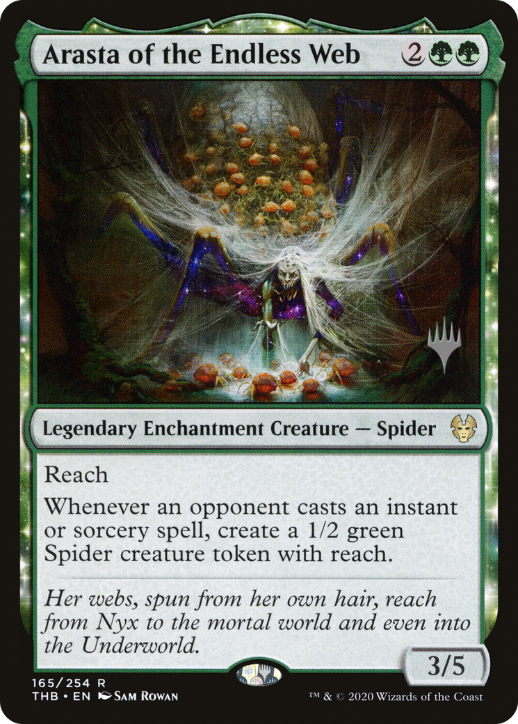 Arasta of the Endless Web (Promo Pack) [Theros Beyond Death Promos] | Grognard Games