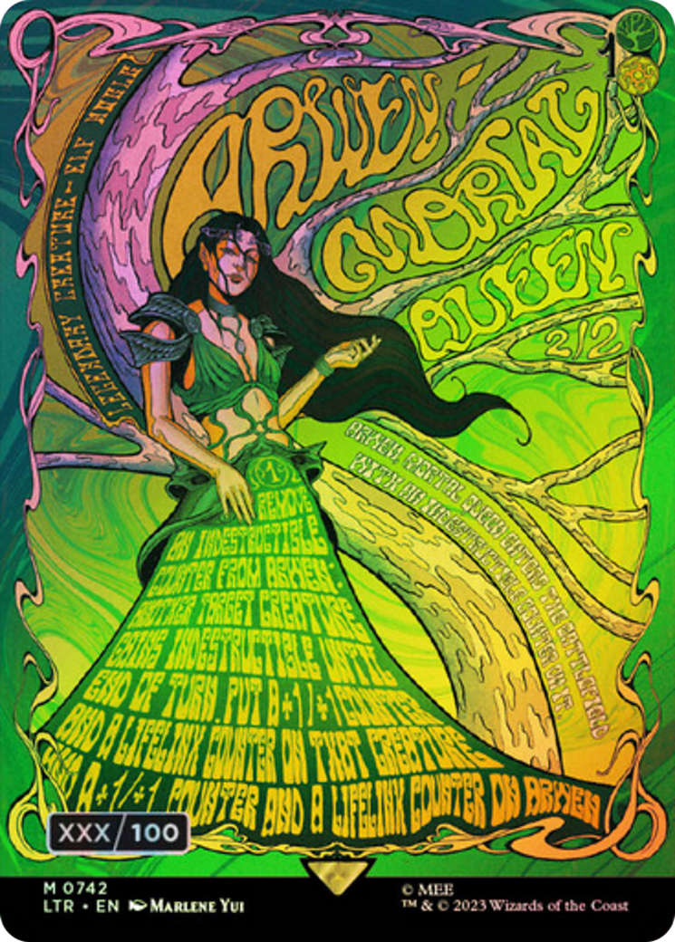 Arwen, Mortal Queen (Borderless Poster) (Serialized) [The Lord of the Rings: Tales of Middle-Earth] | Grognard Games