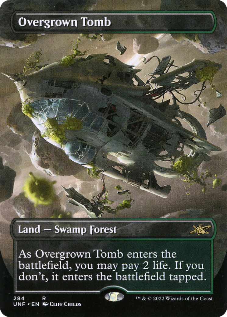 Overgrown Tomb (Borderless) [Unfinity] | Grognard Games