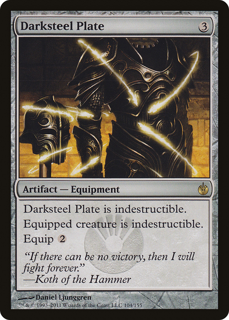Darksteel Plate [Mirrodin Besieged] | Grognard Games