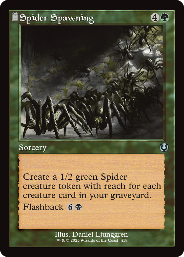 Spider Spawning (Retro Frame) [Innistrad Remastered] | Grognard Games