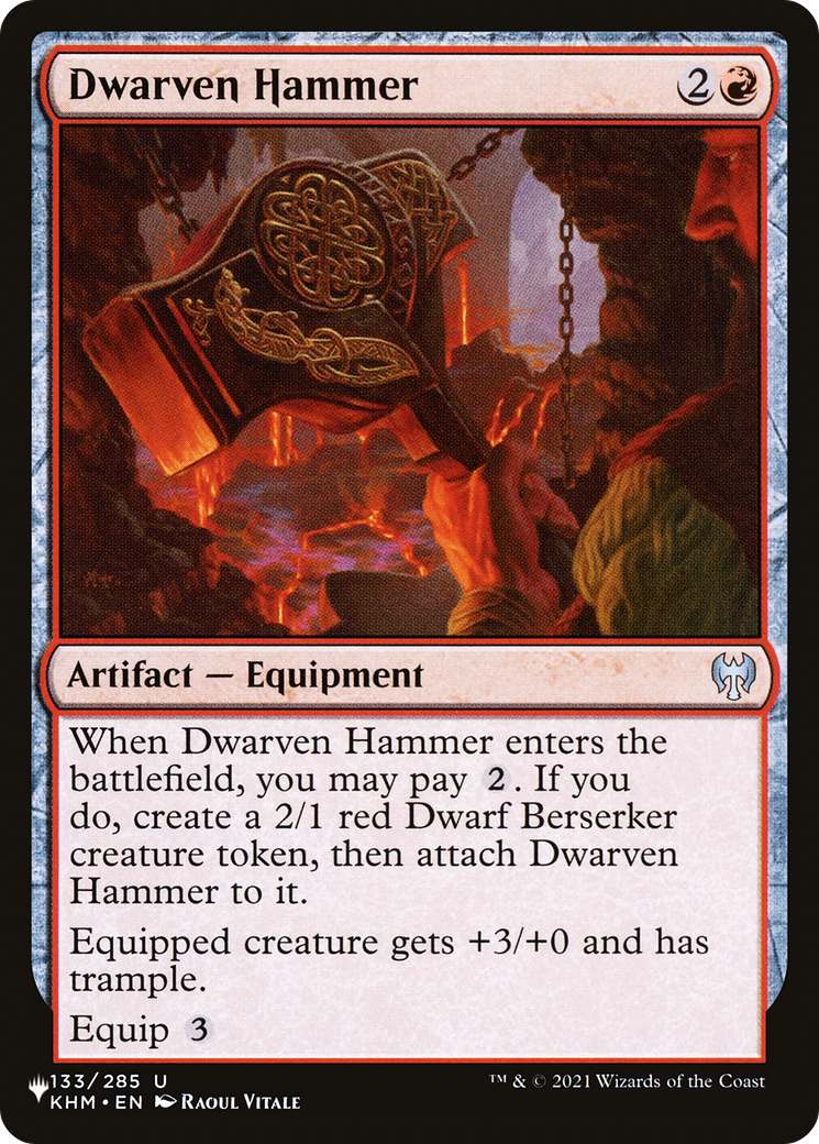 Dwarven Hammer [The List Reprints] | Grognard Games