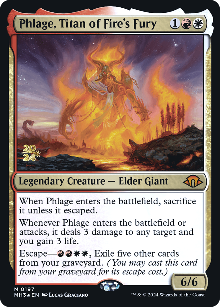 Phlage, Titan of Fire's Fury [Modern Horizons 3 Prerelease Promos] | Grognard Games