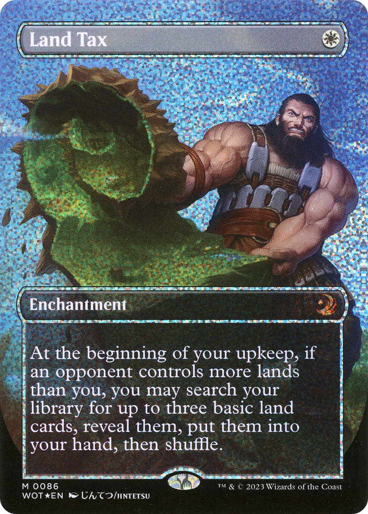 Land Tax (Anime Borderless) (Confetti Foil) [Wilds of Eldraine: Enchanting Tales] | Grognard Games